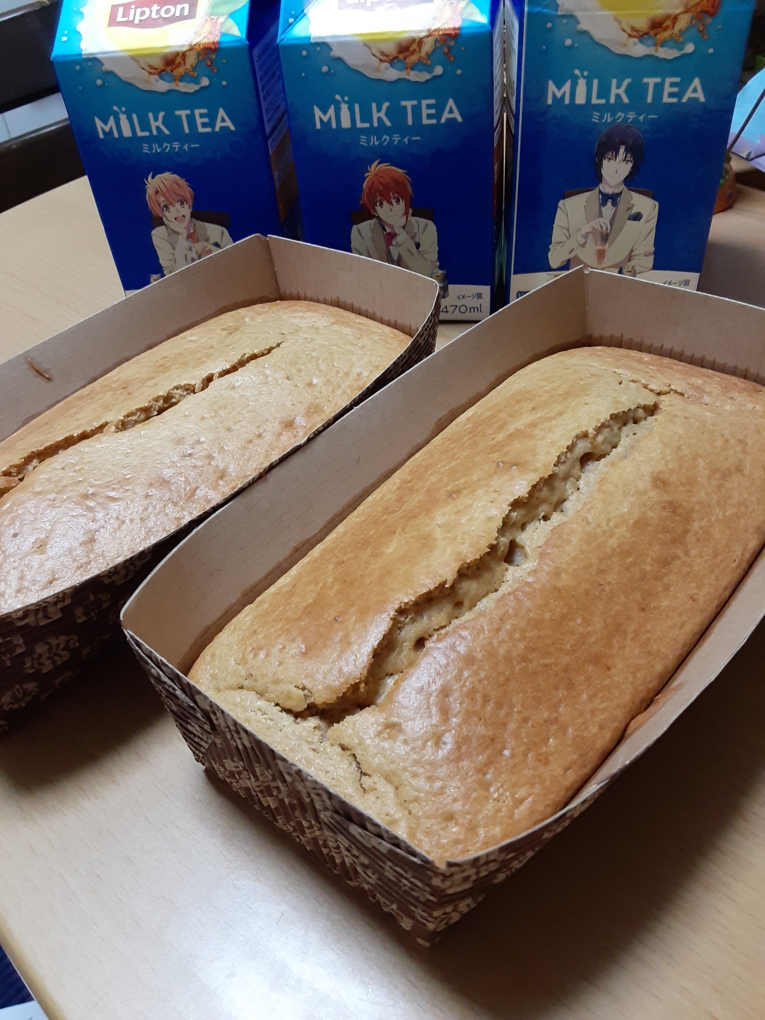 りっか リプトンのミルクティーでパウンドケーキを作ってみた ホットケーキミックス0gにミルクティー150mlだからあんま大量消費じゃない上に 100均の型lサイズが2つ出来るから 友だちに配るのはどうだろう あたしは明日職場に持って行きます りっか リプトンのミルクティーでパウンドケーキを作ってみた ホットケーキミックス0gにミルクティー150mlだからあんま大量消費じゃない上に 100均の型lサイズが2つ出来るから 友だちに配るのはどうだろう あたしは明日職場に持って行きます