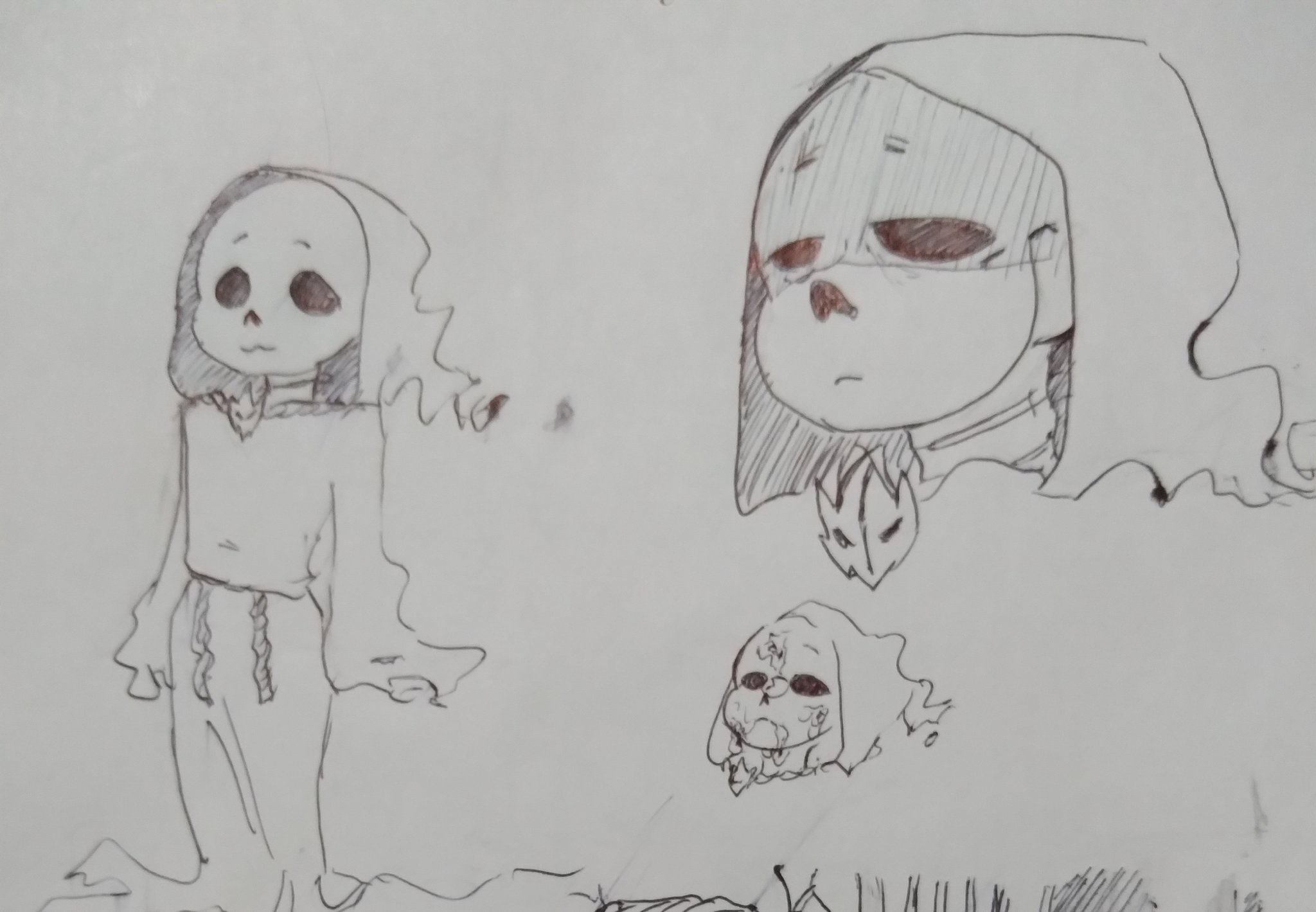 Finished drawing reaper sans and hope y'all enjoyed as much as I did :  r/Undertale
