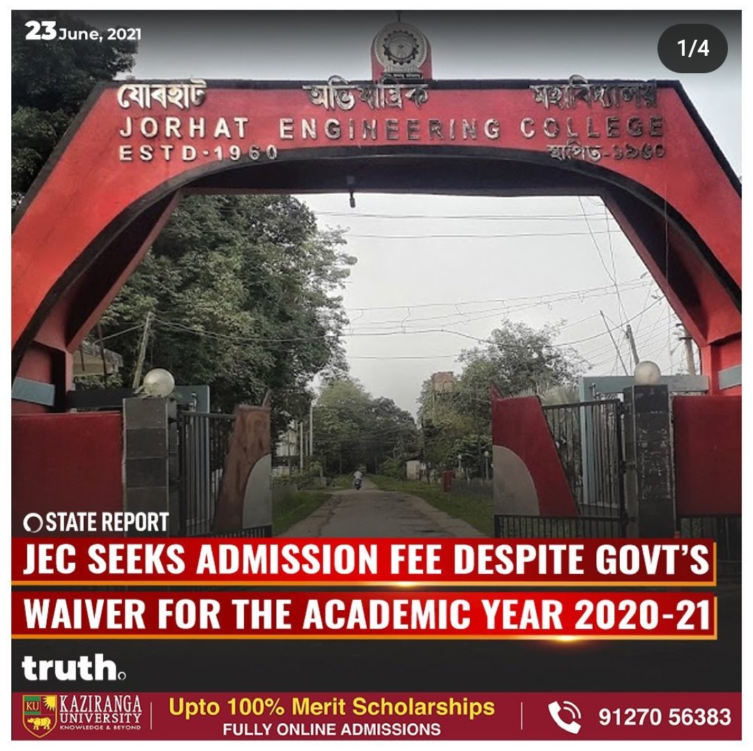RubayatAhmed's tweet photo. How can a government college increase it's admission fees by more than double amid this pandemic situation ? And why there is no answer if we ask anything to the authority.

#JECadmissionfees
#waiveadmissionfees

@himantabiswa @ranojpegu @pratidintime @AssamTalks https://t.co/On4xlm03xw