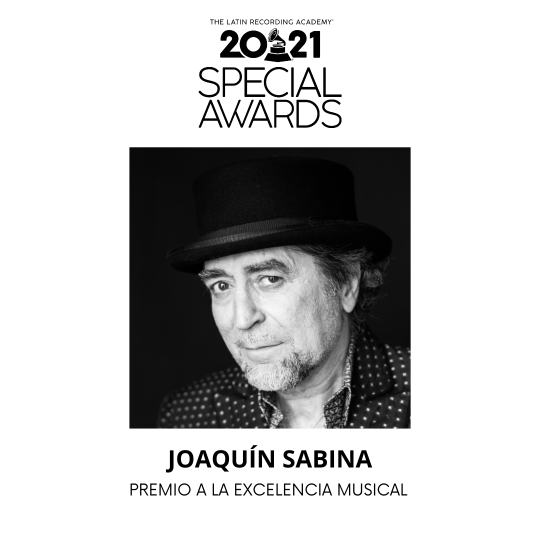 LatinGRAMMYs's tweet photo. ¡Felicidades Joaquín Sabina! Premio a la Excelencia Musical 2021 🎶👏👏… https://t.co/LhuGoXT4Rq #LatinGRAMMY https://t.co/ocS3OBmBvo