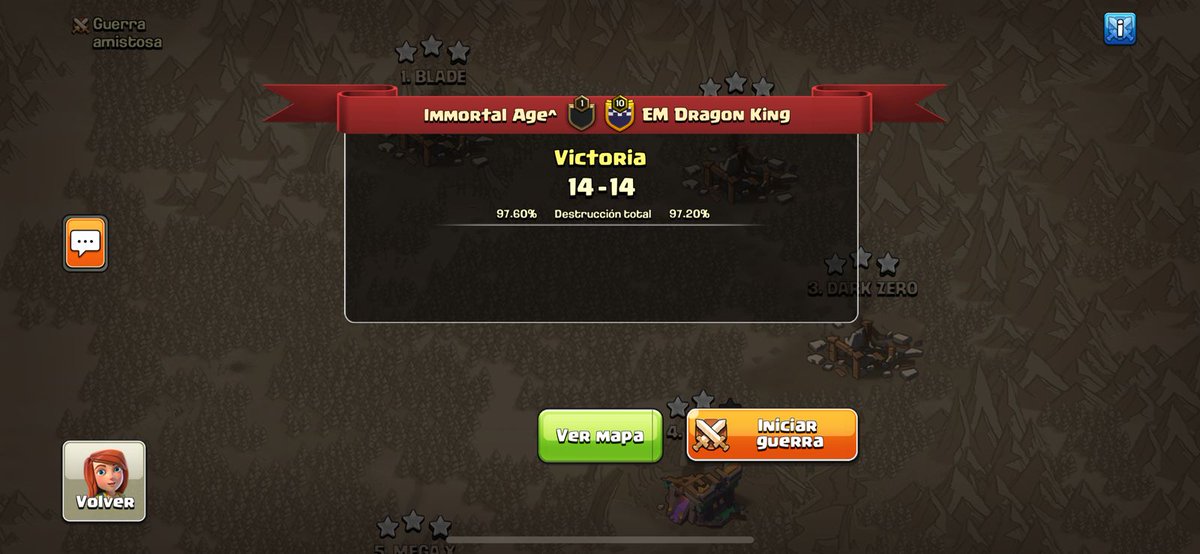 Gran guerra hecha por nosotros el día de ayer  en  playoff de <a href="/FrenchCup/">French Clash Cup</a> contra un gran equipo y caras conocidas 🌚
Gg <a href="/ExaltMight/">Exalt Might Esports</a> 🤝
Jugadores ⚔️
<a href="/MatiasCoC_/">Matias iA^</a> 🇦🇷
<a href="/Bernaldo09/">tme</a> 🇦🇷
<a href="/LARRA_coc/">LARRA_IA</a> 🇦🇷
<a href="/fer_iA03/">Fernando iA</a> 🇵🇪
@RomeoiA7 🇸🇻