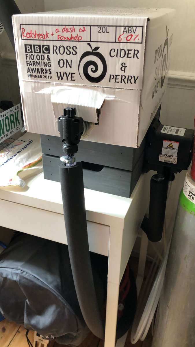 Finally sorted the FloJet hookup for the Lindr, draught Bag in Box Cider all summer long, baby!