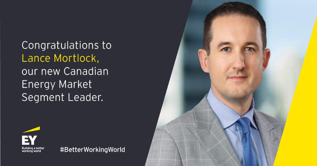 EYCanada's tweet photo. Meet Lance Mortlock, our new Canadian Energy Market Segment Leader. His expertise in helping organizations be more resilient in times of great uncertainty and change will serve our #energy clients well. Get to know Lance: https://t.co/F7OIpj0jcj
#EYCanada #EYPeople https://t.co/JwnDh2jiQH