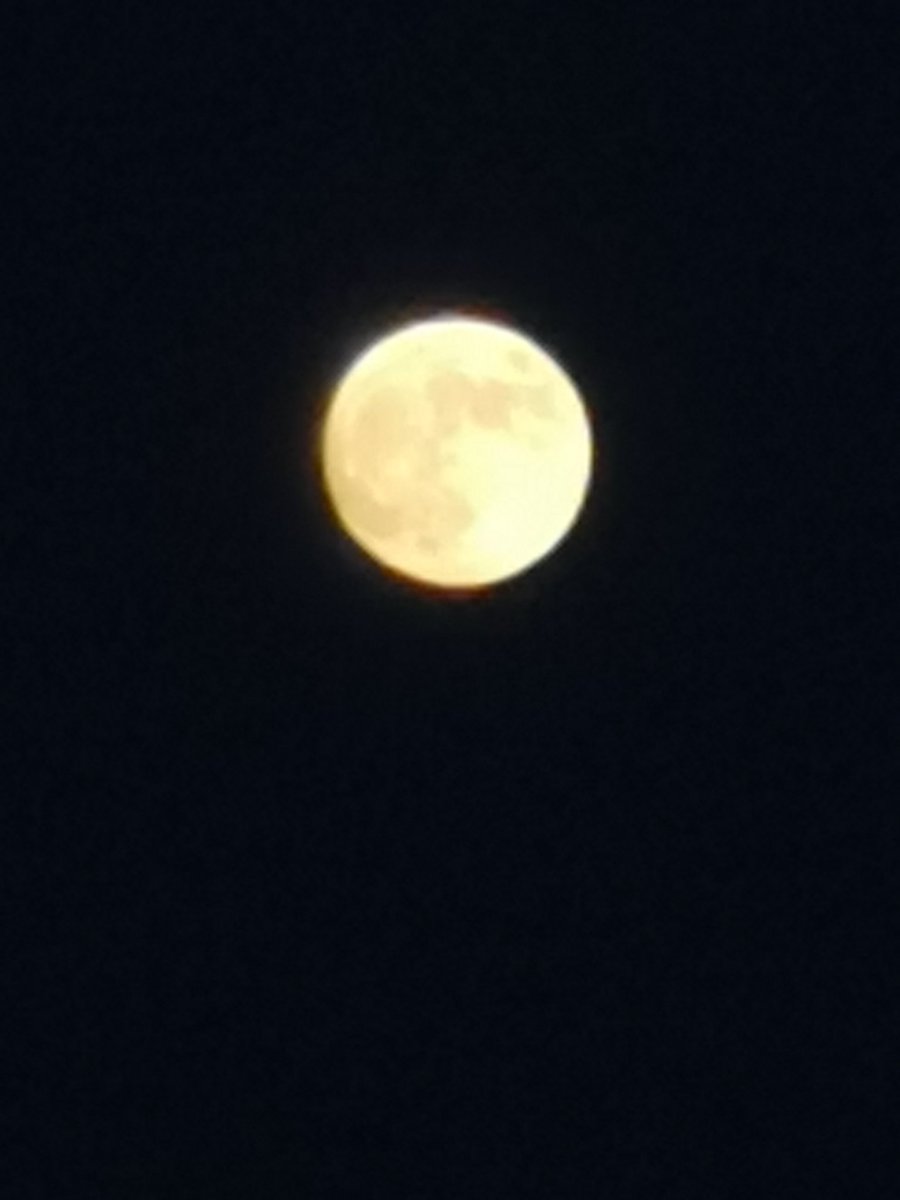 Gattogonecrazy's tweet photo. @rockinreid Looked fake just suspended there in the dark abyss last night. Not a cloud around. https://t.co/On7RKGMV7D