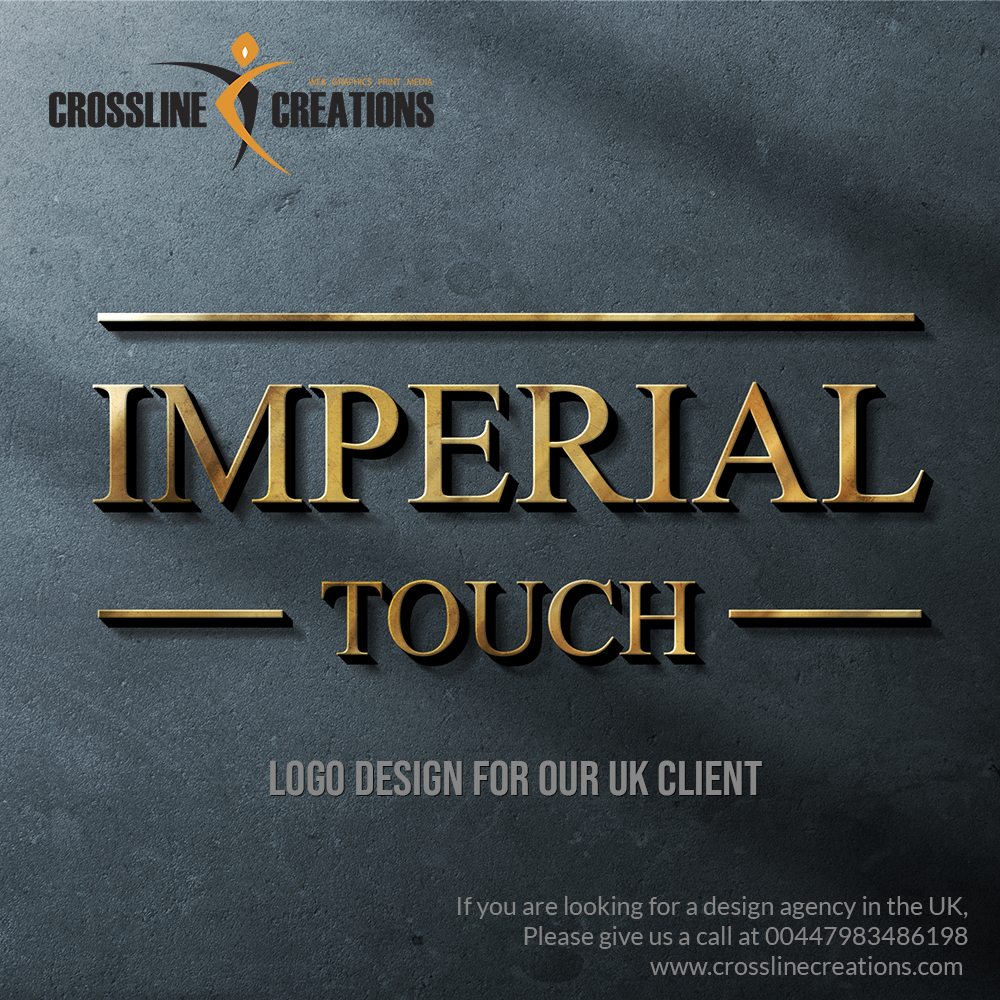 crosslineglobal's tweet photo. Logo Created for Imperial Touch UK.
Looking for a design agency in the UK?
Please call: 00447983486198 
Email: uk@crosslinecreations.com
https://t.co/k5DtYDHzto
#webdesigncompanyuk #digitalmarketingagencyuk #onlinemarketinguk #graphicdesignuk #crosslinecreations #imperialtouch https://t.co/QydJsPRpzB