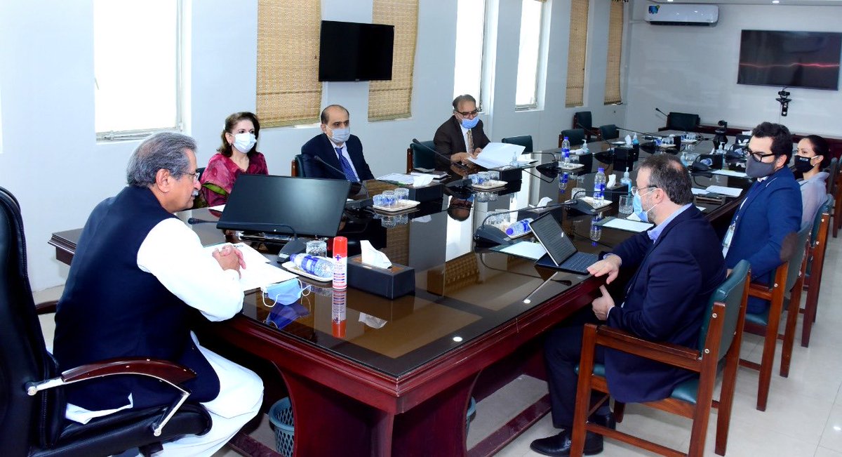 Had a very productive meeting with Country Director World Bank in Islamabad today. The bank and Ministry are working together to further education
