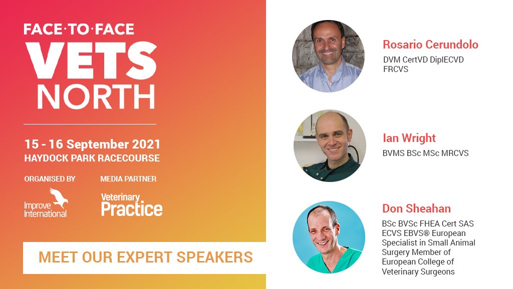 Meet some of our speakers!

👨‍⚕‍ Rosario Cerundolo 
👨‍⚕‍ Ian Wright 
👨‍⚕‍ Don Sheahan 

Only 2 more days to enjoy our early bird discount! Book now 👉 vetsnorth.com/tickets