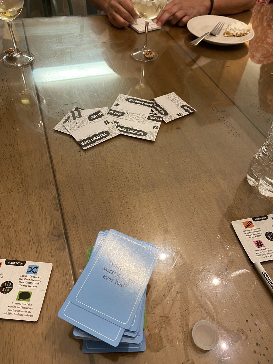MargaretStrowe's tweet photo. We have had a blast playing #YDKMLGame with our family &amp; friends while on vacation in Garden City, SC. The first night we played while enjoying Key Lime pie. It was all adults &amp; our 7 YO daughter who has begged to play every night! #PiePlay @JeffStrowe @HensleyDennis https://t.co/4Sj4deEv7f