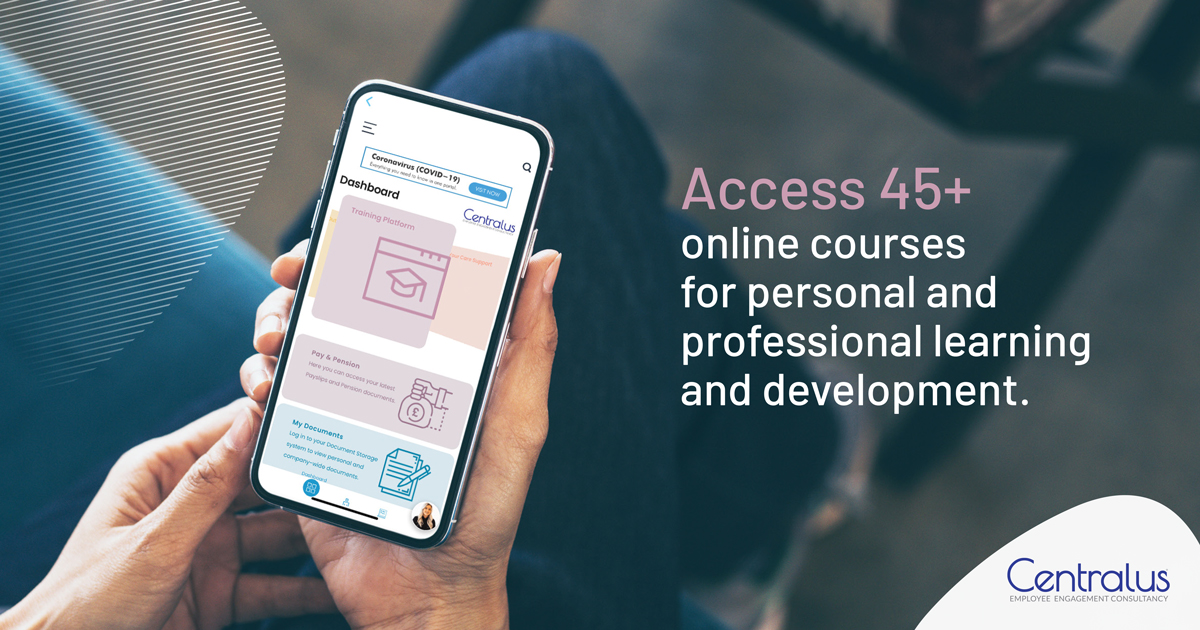 Give your workforce the opportunity to invest in themselves and boost their career through our online learning benefits.  
Get in touch to learn more about our essential new service. 
centralus.co.uk/contact/
#onlinetrainingcourses #benefitsplatform #centralus #enhancedemployment