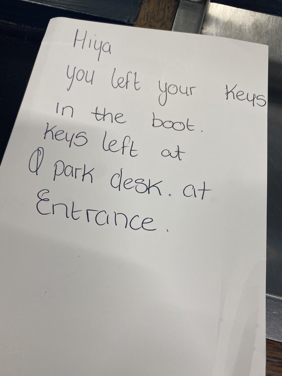 To the person who left this message for us in Stephens Green Car Park, thank you so much for not robbing our car. Baby brain applies to dads too, right? RIGHT? 
Anyway, I’d love this message to get to you so I can thank you properly 🙏🏼