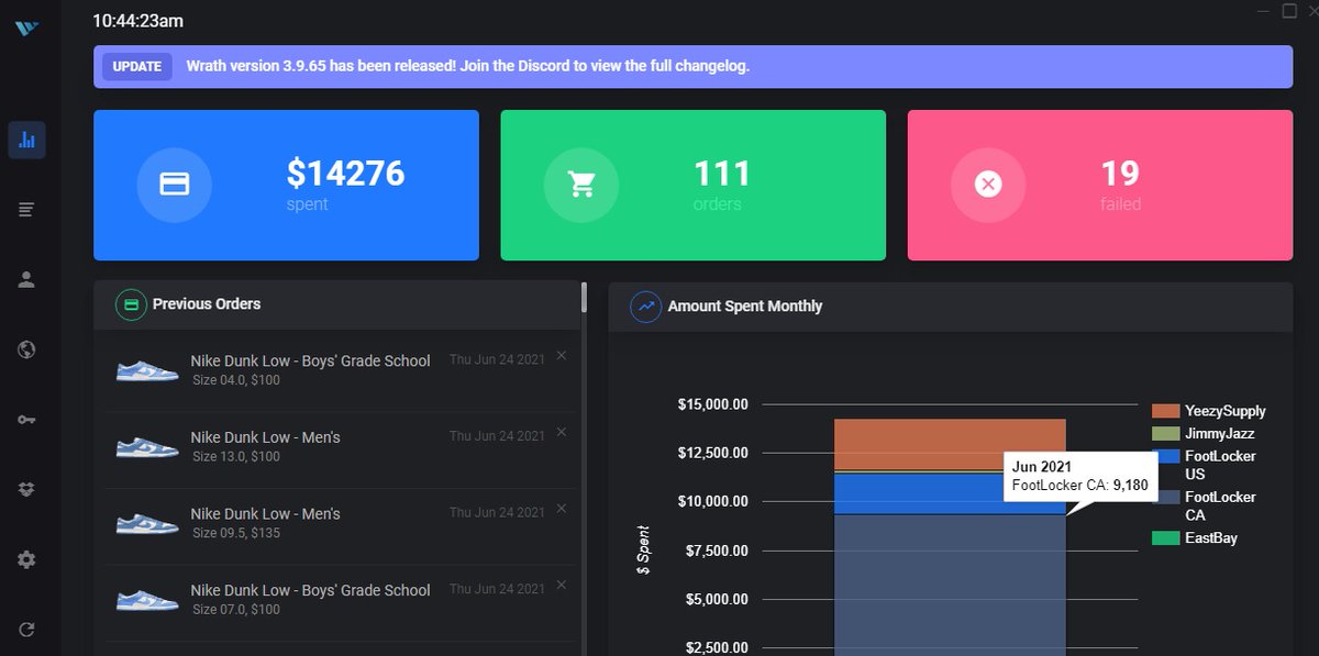 100+ Checkouts this month thanks to @wrathsoftware  💙🥳

Cook Group: <a href="/TheNorthCop/">TheNorthCop</a> 
Proxies: <a href="/BearProxies/">Bear Proxies</a> <a href="/ProxyHeavenio/">ProxyHeaven</a> 
ACO: <a href="/PASConnect/">BULK SLOTS PLACE</a> <a href="/Bear_ACO/">Bear ACO</a>