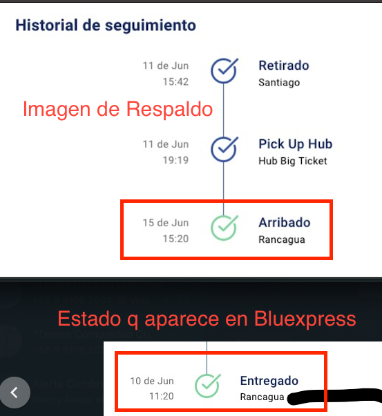 lonomaster's tweet photo. @ML_Ayuda @primaverista @Mercadolibre 1000002025365058   estuvo pendiente más de 1 semana. Hoy magicamente Bluexpress cambió el estado a "entregado". Además, pusieron fecha de entrega el 10 de Junio, siendo que nunca llegó, y además estuvo varios días detenido en Rancagua con fecha 15 de Junio. Es muy extraño. https://t.co/ybrlN3GAdN