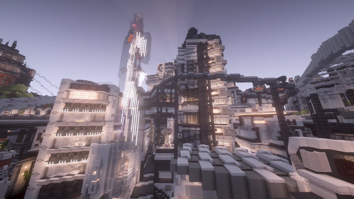futuristic city карта майнкрафт