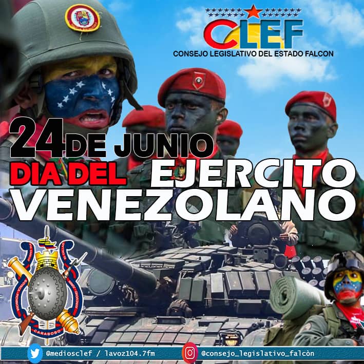 Mediosclef's tweet photo. Día del Ejército Venezolano #SomosGenteCLEF @NicolasMaduro @dcabellor @CelsaAcosta @DarvyF https://t.co/fSkmgBkrcG