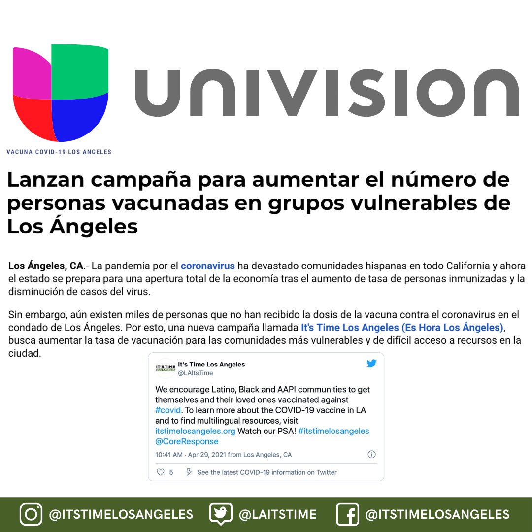 It's Time Los Angeles tweet media