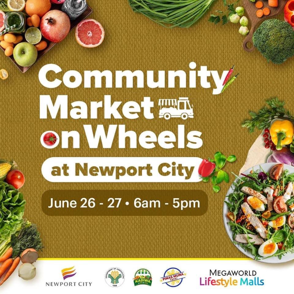 🌾🥬🥥IT'S BACK WITH A TWIST! 

#NewportCity in partnership with the Department of Agriculture - Philippines and KADIWA brings you the freshest produce at farmgate prices with NEWPORT CITY COMMUNITY MARKET ON WHEELS!
