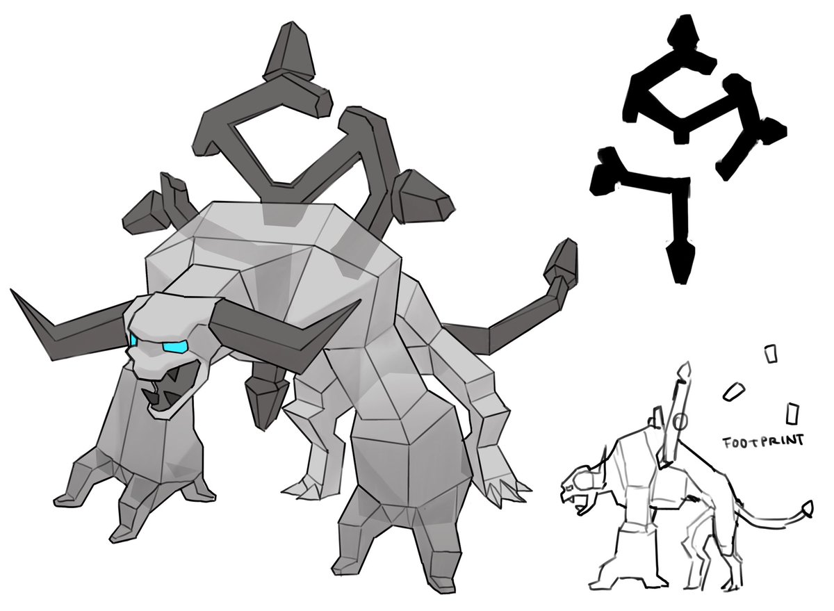 JagexJerv's tweet photo. I can share this stuff now! This was my first task as an intern! I made the Superior Revenant’s initial concept! It got changed a bit later in production, but here he is! A monster based on the strongest enemy in the rev caves, a PKer! https://t.co/mNQwiixwdW