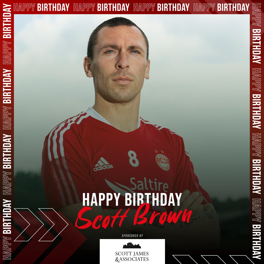  Happy birthday to our number 8 , Scott Brown.  |  