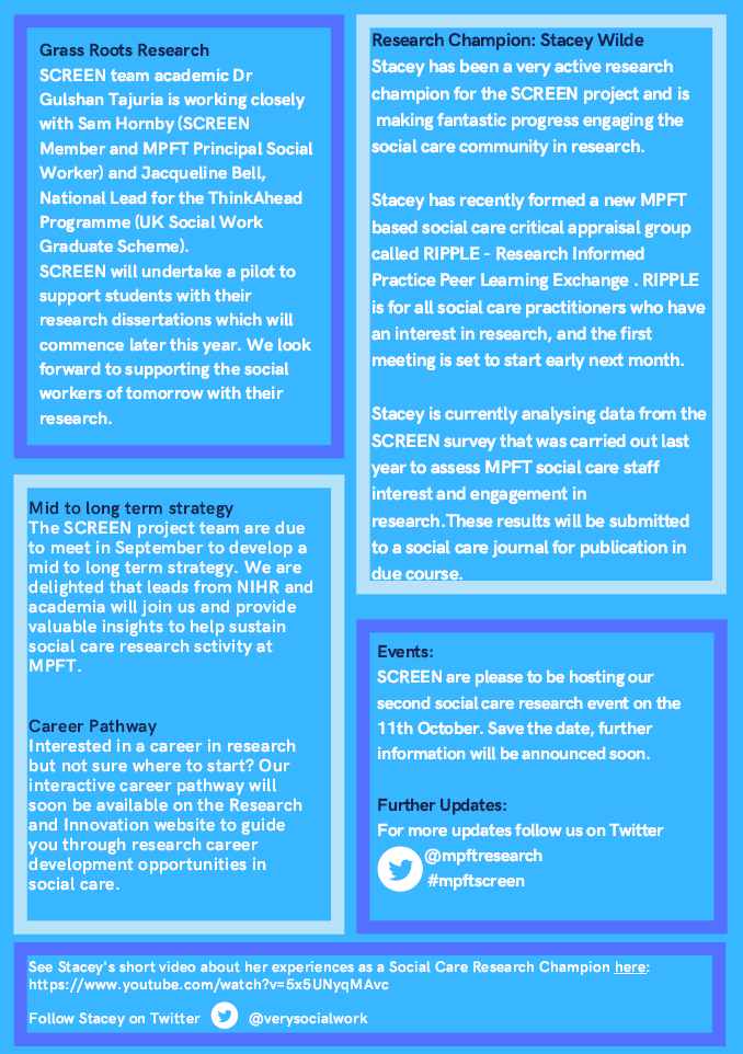 We're so excited to see the first edition of the Social Care Research EngageENT newsletter! Find out about the work <a href="/mpftnhs/">Midlands Partnership University NHS FT</a> R&amp;I and social care team have been collaborating on. #mpftscreen 
<a href="/mpftswla/">SWLA MPFT</a> @verysocialwork <a href="/nixkar6/">karen nixon</a> @CRN_WMid