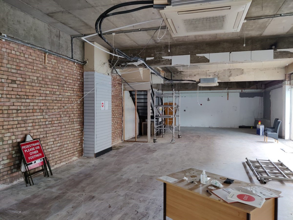 HMSinfo's tweet image. Works well underway at St Helens Community Bookshop, we are proud to deliver this project in the heart of the St Helens, brought to life thanks to the generous donations from across the community, looking forward to seeing the result!

#communitymatters #booksbooksbooks #TeamHMS