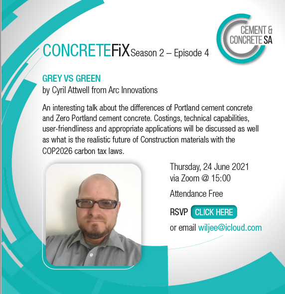 arcinnovations's tweet photo. Don't forget to join Cyril on CONCRETEFIX at 3PM https://t.co/0QHNfmsvho