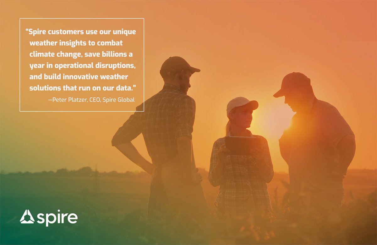 SpireGlobal's tweet image. Spire Weather's vast low-orbit #satellite constellation collects real-time #data from every layer of the atmosphere. We’re constantly customizing our predictive #weathermodels to power your most ambitious projects. Learn more here: bit.ly/3j9NI8E