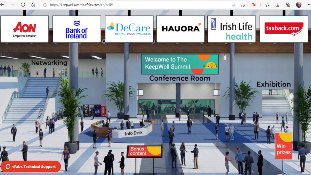GreenRibbonIE's tweet photo. Today we are attending the #KeepWellSummit21 organised by @ibec_irl @IbecKeepWell. A lot of great panels lined up putting a focus on mental wellbeing in the workplace, and in a virtual conference setting too! https://t.co/DnZW73Y6T8