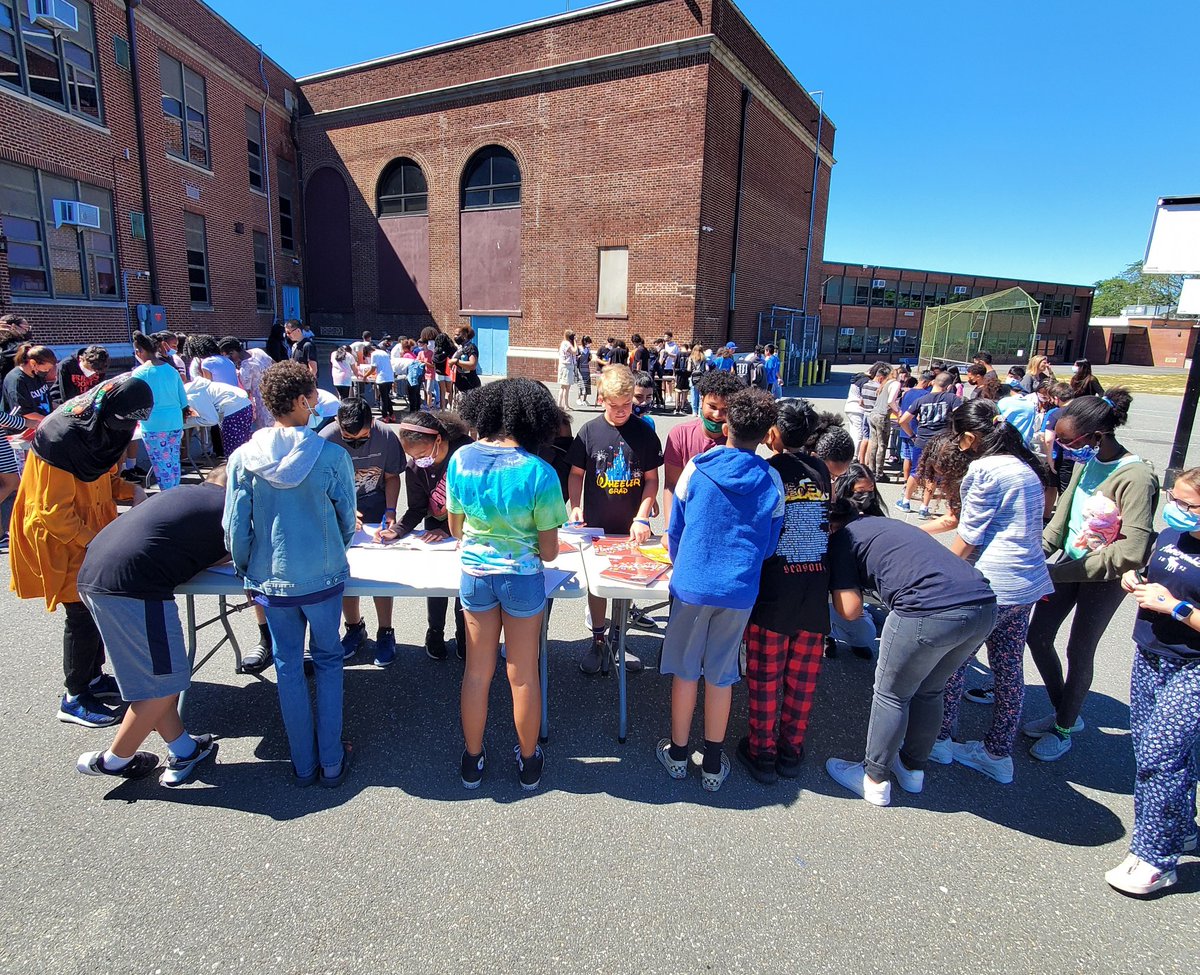 Grade 6 yearbook signing
<a href="/WheelerAvenue/">Wheeler Avenue School</a>
