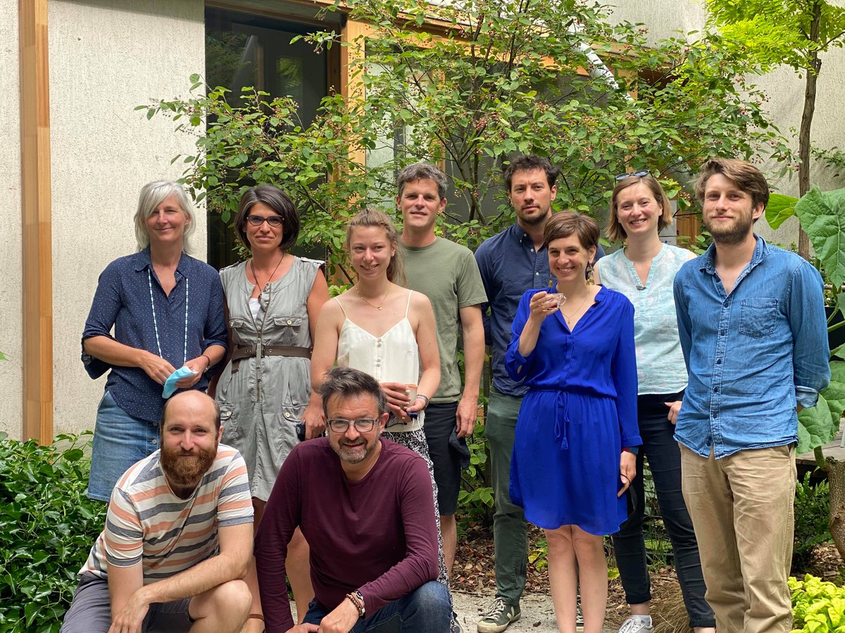 Portrait champêtre lors du petit dej de bienvenue des nouveaux contributeurs POP Up 🍃🌼🌳 ! L'occasion de présenter une première contributrice 👇