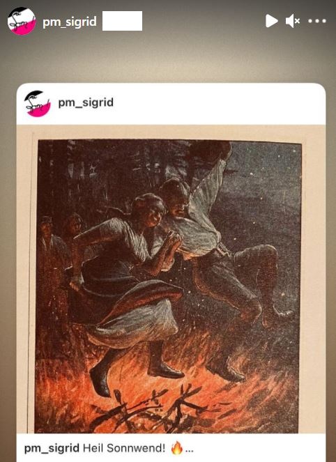 korpokritik's tweet photo. Die #Schülerinnenverbindung pennale Mädelschaft beging vermutlich am 21. Juni 2021 die Sommersonnenwend-Feier. Die am 22. Juni 2021 dazu gepostete Karte stammt vom völkischen „Deutschen Schulverein“: 
https://t.co/MDH6MtvOSq https://t.co/e6y5FLaLbY