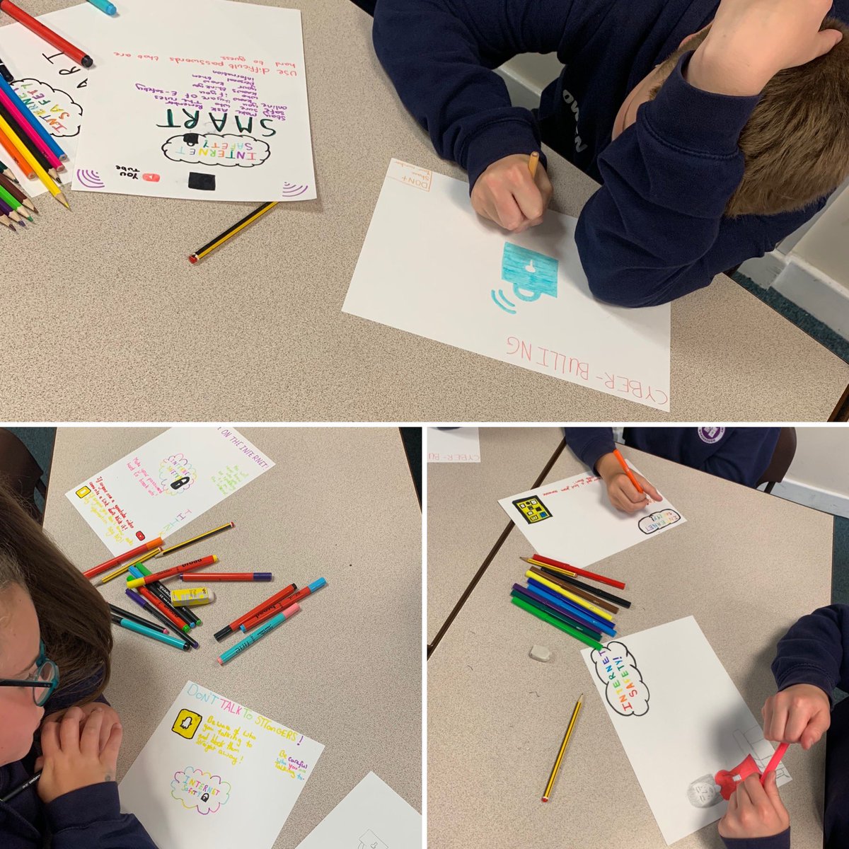 class6_mill's tweet image. We have been learning all about staying safe online this morning. Awareness posters pending… 💻 🖥