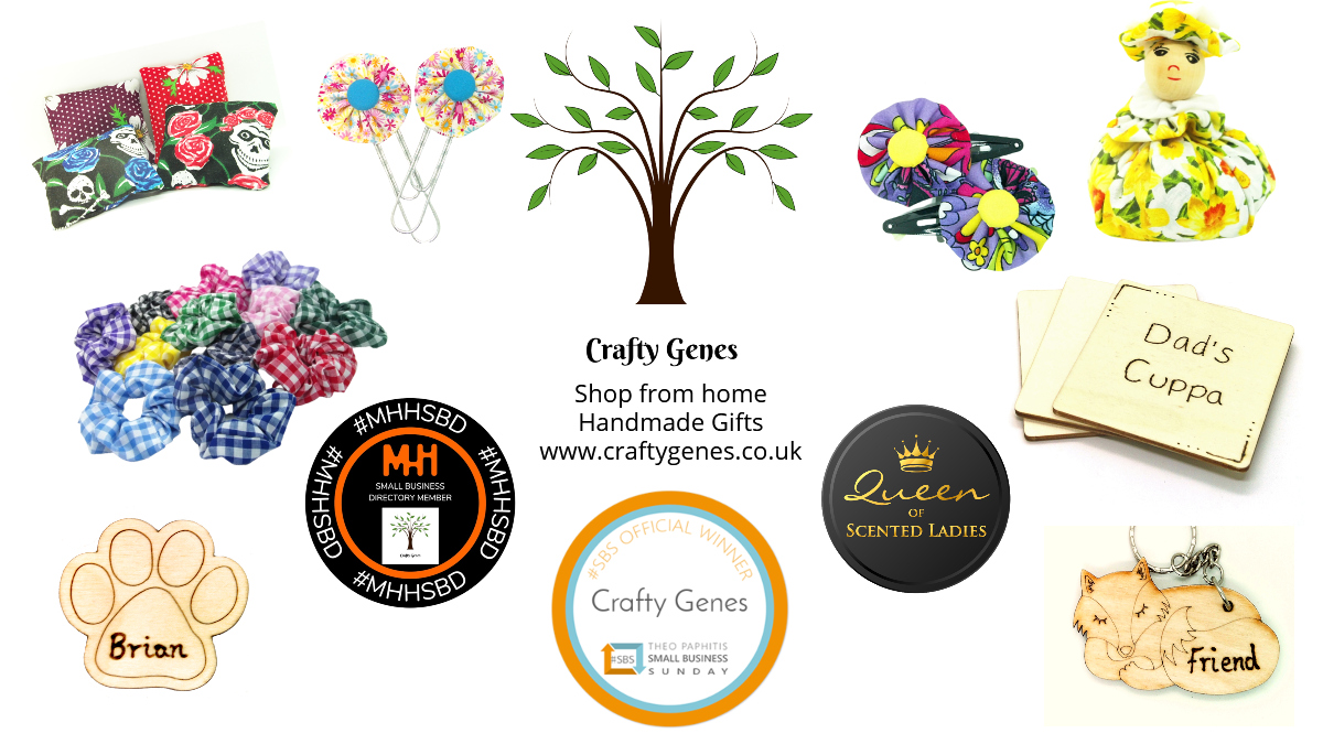 CraftyGenes's tweet image. Crafty Genes offers a range of gifts made from wood and fabric
From hair accessories to scented gifts, home decor to personalised items
We have something unique, quirky, rustic or vintage especially for you at craftygenes.co.uk
#MHHSBD #SBS #QueenOf