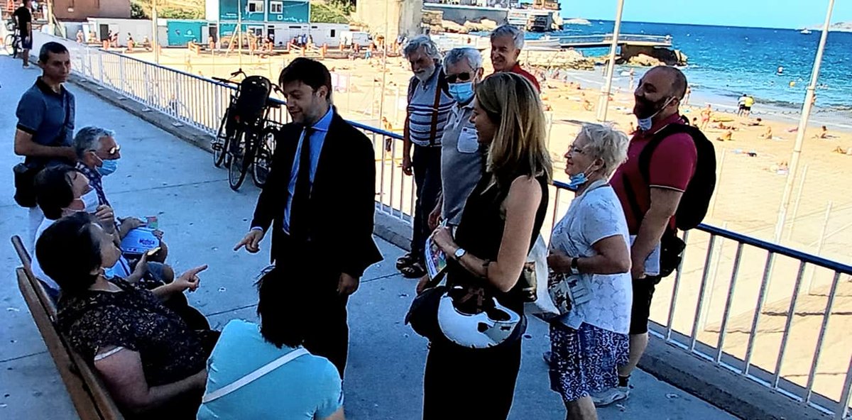 PellicaniC's tweet photo. 👉 Avec Benoît Payan, Maire de Marseille, ce matin, plage des Catalans, à la rencontre des Marseillais 
🌞 Echanges autour de notre projet d'un département 13 qui prend soin de ses habitants et agit dans l’intérêt de tous 
#Départementales2021 #Marseille #Canton12 @AnneMeilhac https://t.co/NwOmeuOzBN