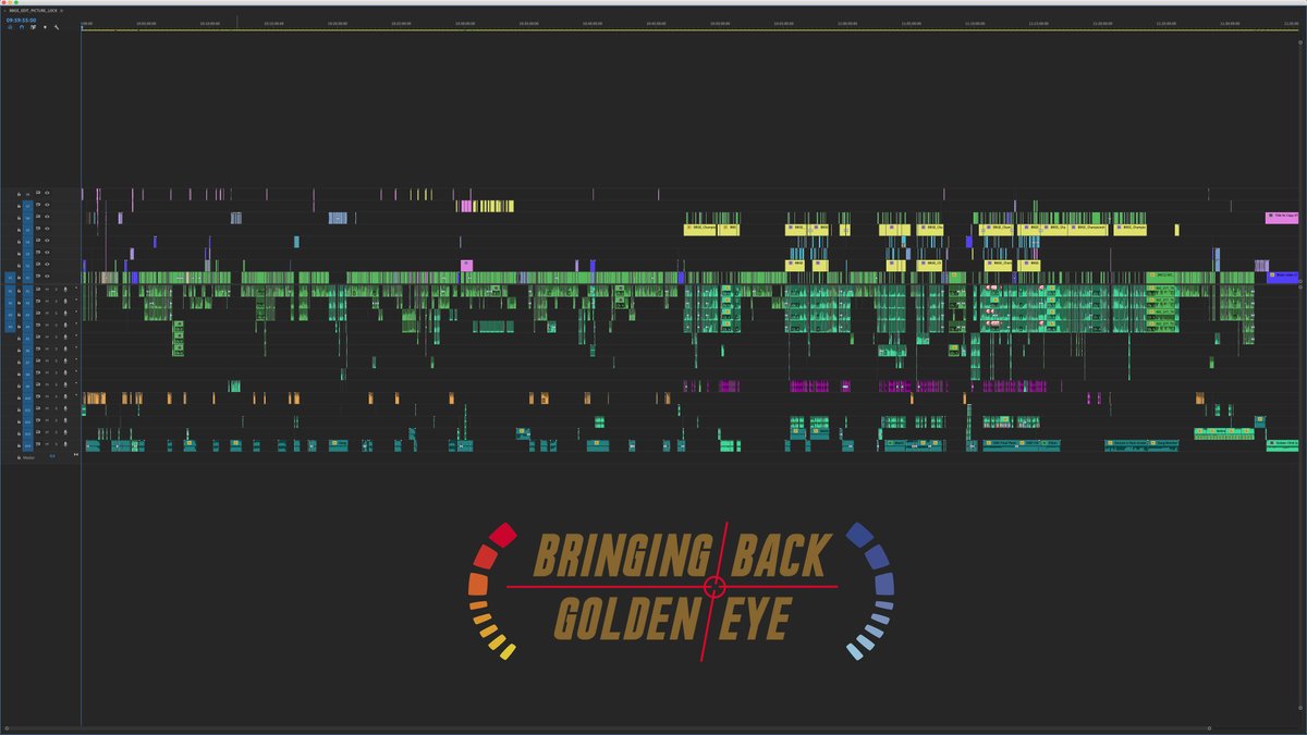 goldeneyemovie's tweet photo. Oh my goodness, we finally did it! 🔥 

The edit is locked and everything is in place as we start preparations for an August launch! 🚀🥳

Just look at that edit timeline! 😱 hats off to our amazing editor, @Editor_Roche for handling this monster project! 😅 https://t.co/W7Pd9cTOvj