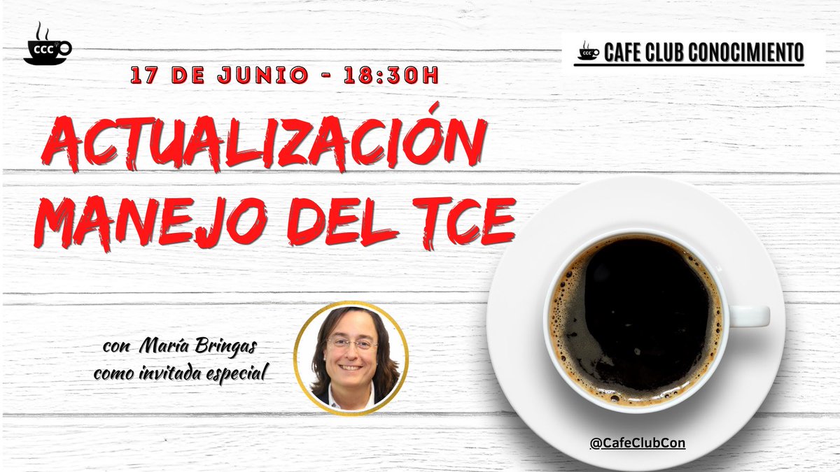 Ya tenéis disponible en canal de YouTube nuestro programa de “Actualización manejo del TCE”. 

Os dejo enlace⬇️

youtu.be/JD2TikCtUtA

¡Espero que disfrutéis de este café!