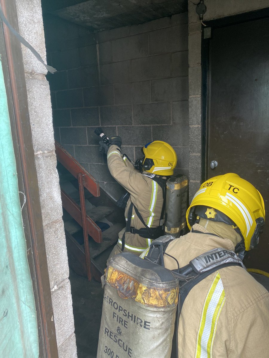 Breathing Apparatus drills for Blue Watch <a href="/SFRS_TelfordCtl/">Telford Station</a> today, keeping up to date with our core skills
