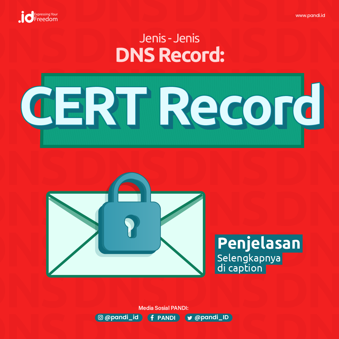 Pandi_ID's tweet photo. Sahabat ID!

Di seri pembahasan jenis-jenis DNS Record kali ini kita membahas CERT Record.

CERT Record ini digunakan untuk menyimpan sertifikat secara umum pada DNS dan paling sering digunakan oleh sistem untuk enkripsi email.

#PANDI #ID #Domain #DNS #Record #CERTRecord #CERT https://t.co/3eODBFVQVa