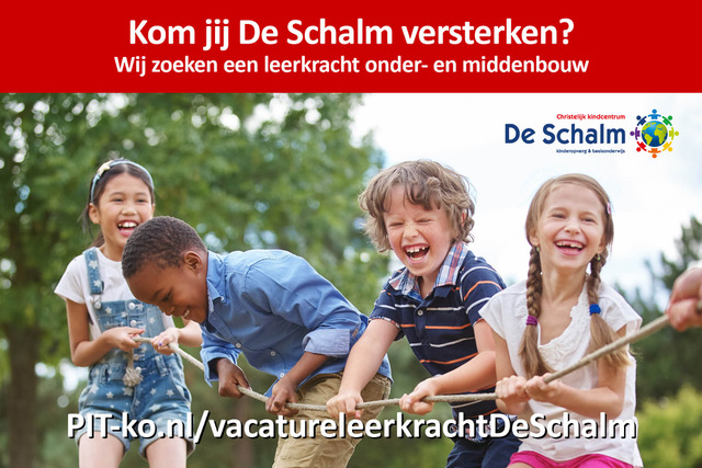 PIT_k_o's tweet photo. Kom jij kindcentrum @KcDeSchalm in Alblasserdam versterken? Wij zoeken een een leerkracht onder- en middenbouw. https://t.co/J0ZLIOTv3g https://t.co/X6tuYiCnIJ
