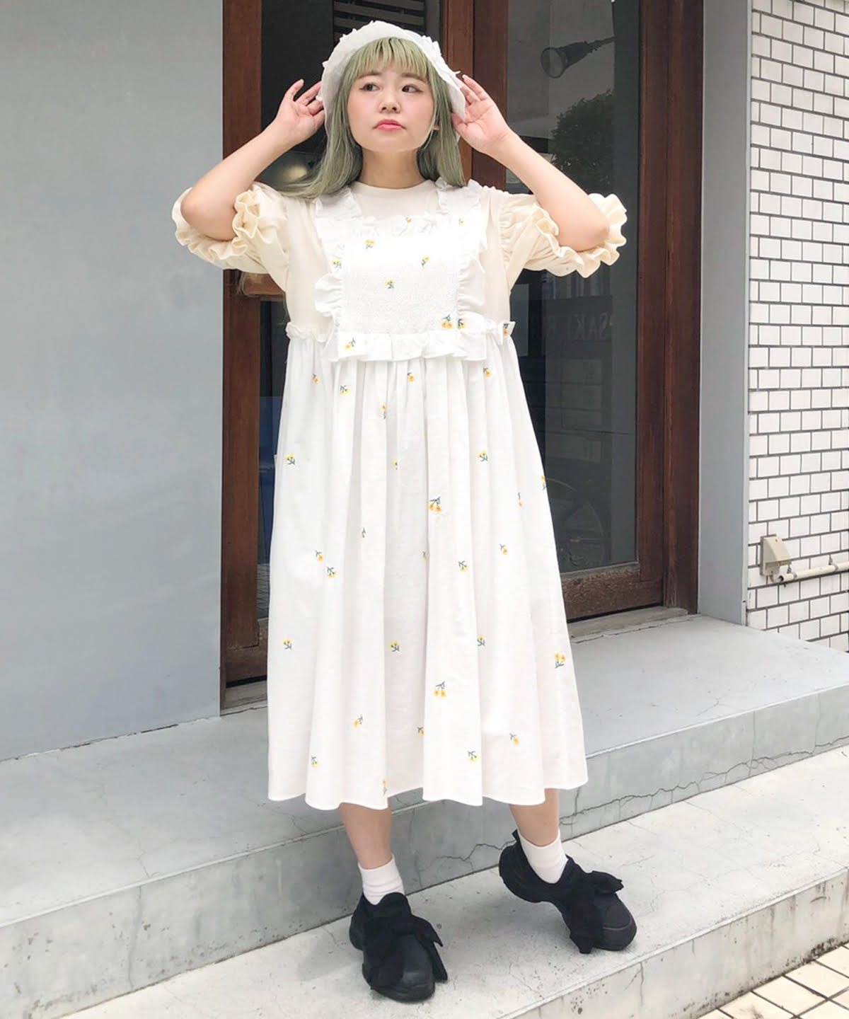 Candy Stripper ワンピース　パフスリーブ　花柄　フレアワンピース Candy Stripper on X: 