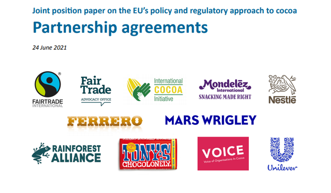 ICI_children1st's tweet photo. Together with a number of cocoa and chocolate companies, certification organisations and NGOs, ICI supports the establishment of Partnership Agreements between the EU and cocoa-producing countries, to complement other policy frameworks, such as the upcoming EU HRDD regulations https://t.co/YAKeIvRaPU