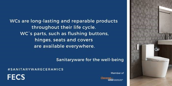Contribute to the #Circulareconomy with durable and repairable #CeramicWC’s and look for the #UnifiedWaterLabel for sustainable, long lasting and #waterefficient WC’s  #watermatters #sustainabilty #sanitarywareceramics #circularceramics

@CerameUnie