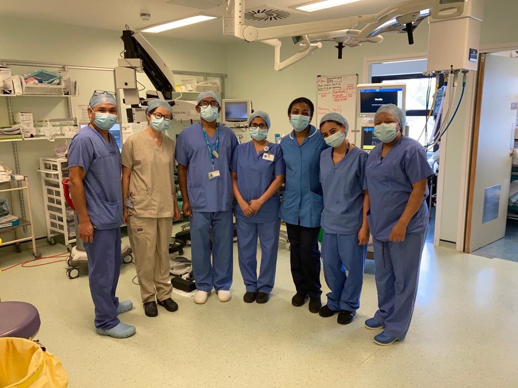 High flow cataract surgery at KGH cataract hub.  Training for future high volume surgeons. 30% more operations performed.  Great team work! <a href="/bhrut_eyes/">Queens Hospital Ophthalmology</a> <a href="/BHRUT_NHS/">BHRUT NHS 🏥</a> <a href="/DivNhs/">Surgery Anaesthesia Critical Care Group BHR NHS 💙</a>