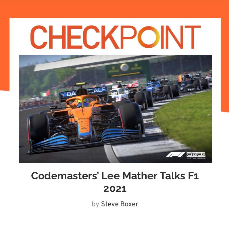 CheckpointMZine's tweet photo. You heard it here first 👇
@realsteveboxer talks to Franchise Game Director, Lee Mather, about the forthcoming F1 2021 over on https://t.co/kZJFujL8ku
#gaming #interactivemagazine #games #digitalmagazine #checkpoint #F1 #codemasters #codemastersf1
@Codemasters https://t.co/AaQBbie1xn