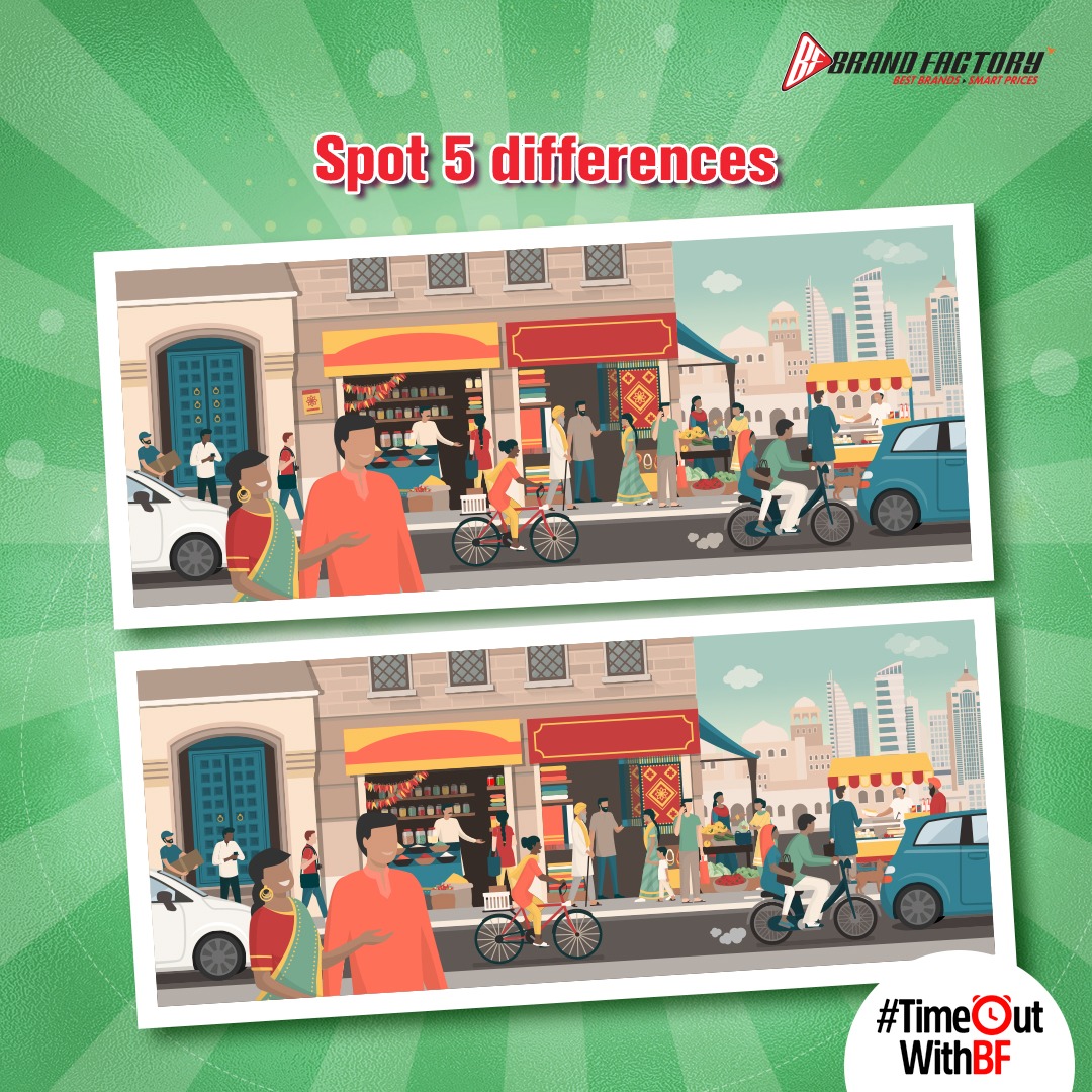 BrandFactoryIND's tweet image. iRewards or eye rewards, you decide! 

Spot 5 differences from the images and the top 20 comments go on to win vouchers
#TimeOutWithBF #SpotTheDifference #SpotDifference #Contest #ContestAlert #BrandFactory #Discounts365Days