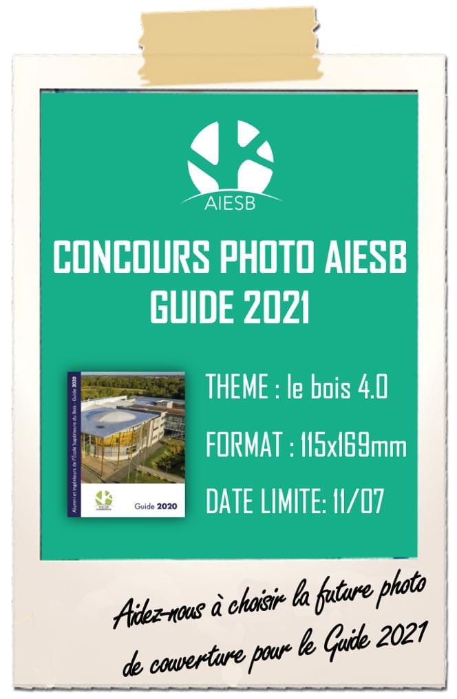 Concours photo ce mois-ci à l’AIESB ! Envoyez nous vos meilleures photos sur le thème du bois 4.0 pour peut-être être choisi pour la couverture de notre guide 2021 📸