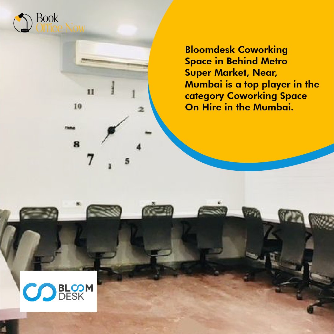 BookOfficeNow's tweet photo. @bloomdesk.in Coworking Space in Mumbai is one of the leading businesses in the Coworking Space On Hire.

-
-
-
#startupstories #startupindia #startupbusiness #journey #beginning #successstoryinthemaking #coworkingspace #coworking https://t.co/myNKH8EOkD