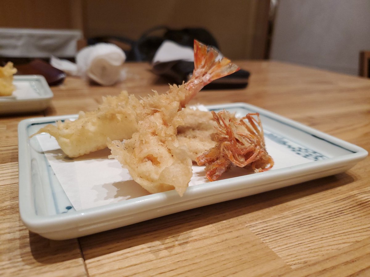 natuprogramming's tweet image. 美味しい天ぷらを食べました😆