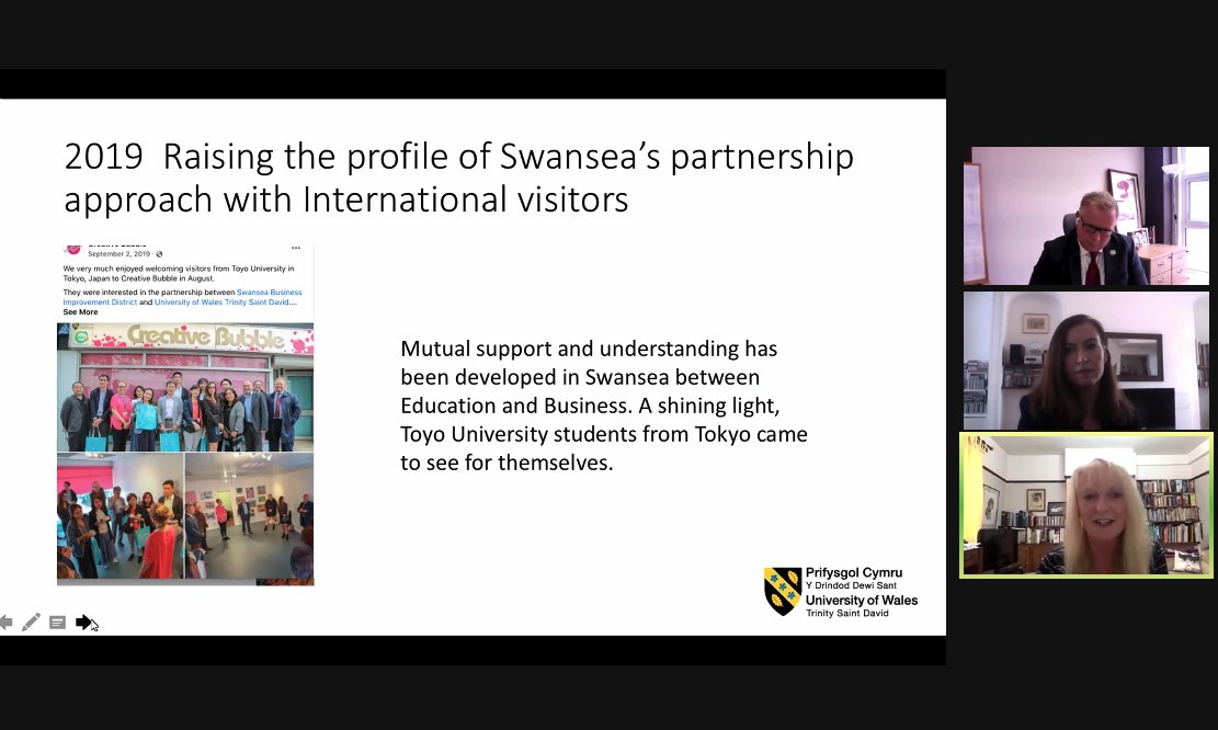 I remember this day - when Toyo University &amp; delegates visited <a href="/CBSwansea/">Creative Bubble</a> 

They were interested in the relationship between <a href="/SwanseaBID/">Swansea Business Improvement District</a> and <a href="/UWTSD/">University of Wales Trinity Saint David</a> and how we work in partnership for Swansea City Centre

It was a fab day - and we shared the joy of Welsh cakes from <a href="/swanseamarket/">Swansea Market</a>