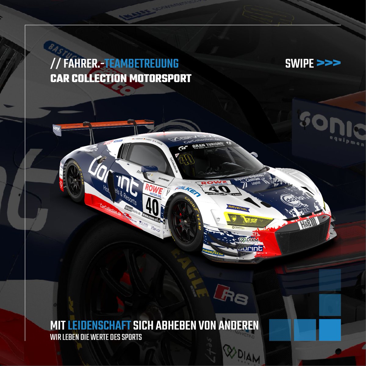 KSM_Sport's tweet photo. Unser Gemeinschaftsprojekt mit #berzerkdesign für unseren Kunden #CarCollectionMotorsport
Am kommenden Wochenende wird #JoergViebahn zusammen mit #MilanDontje und #KlausKoch bei der Nürburgring Langstrecken-Serie an den Start gehen.
Wie findet ihr das Design vom #Audi R8 LMS GT3? https://t.co/SIJcTtroen