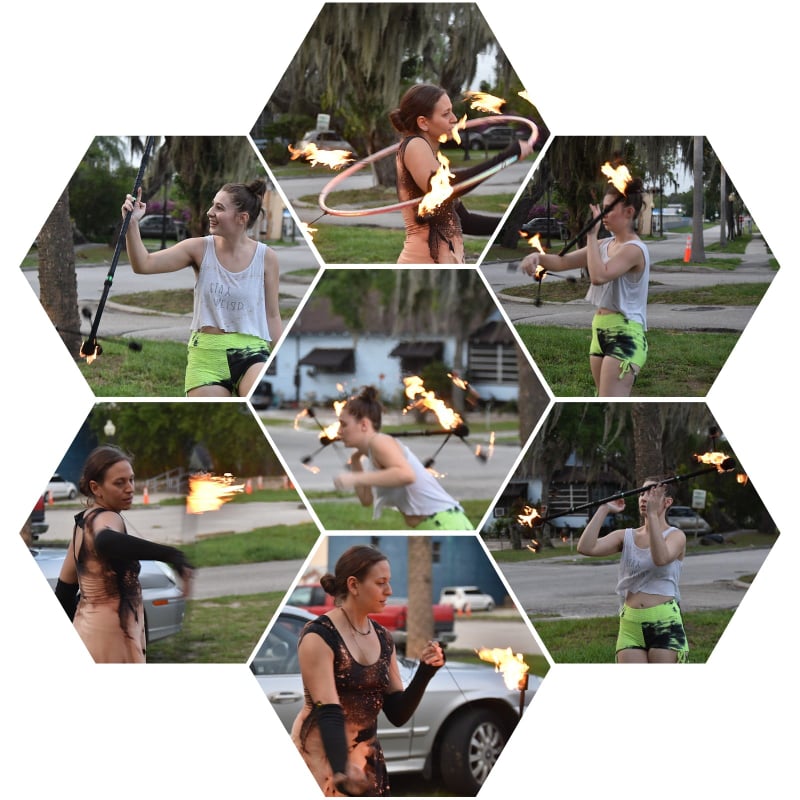 Flowfestpromot1's tweet photo. Alana Luna and Heavenly Terp practicing for Pride Fest on June 27th and Summer Flow Fest on July 25th at Mon Cirque Wine Bar in Sebring, Florida. https://t.co/vUH6J24k9J